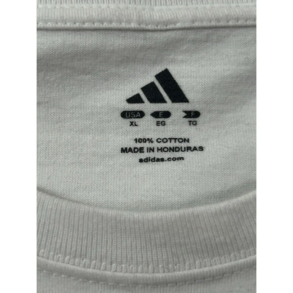 Adidas x Minority Prospects Rare Peach Tee Shirt Mens XL White Graphic Atlanta